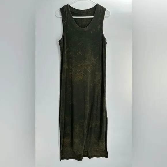 Lululemon All Yours Tank Maxi Dress *Wash Cloudy Wash Dark Olive - Picture 4 of 9